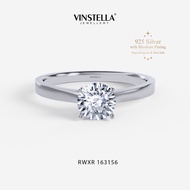 VINSTELLA OFFICIAL - Love’s Sparkle Engagement Ring (16 H&A) | Premium Rhodium Plated 925 Silver