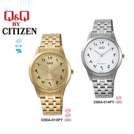 Q&Q Japan by Citizen Men's Stainless Steel Arabic Dial Watch C00A