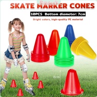 B.D. 10Pcs Training Cones Plastic Skate Marker Cones Football Soccer Practice