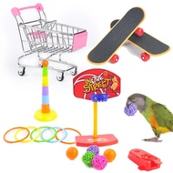 Parrot Toy Bird Toy Skateboard Trolley Ferrule Toy Relieve Mood Puzzle Bird Toy