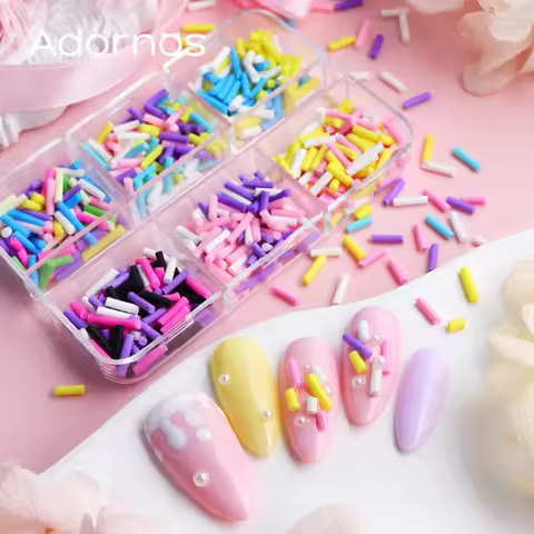 Kawaii Accessories Nails Art Decoration Simulated Sugar Fragments Sprinkled Soft Clay Slices Cream G