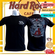 Hard Rock T-shirt Fashion Trend Kai Sejuk Street Clothing Print Baju Lelaki Baju Perempuan Unisex Pattern T-shirt