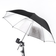 Myhome-sg 83cm 33in Studio Photo Strobe Flash Light Reflector Black Silver Umbrella