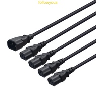 fol Quality C14 Male to 4 C13 Female Power Cable Heavy Duty Power Extension Cable