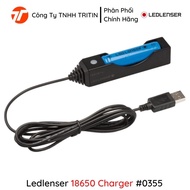 Accessories 18650 3.7V Battery Charger - 18650 Charger LEDLENSER P7R, F1R, H8R, MH10, and MT10 0355 