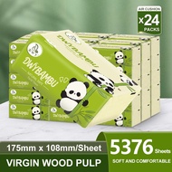 【24Pack】DWY BAMBU  Tissue 4-Ply Soft Facial Tissue | Soft Pack Baby-Friendly Tissue Paper tumbler