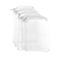 yoodada 5 Pcs/Set Aquarium Filter Bag Fish Tank Mesh Bag Zipper Net Pond