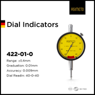 ASIMETO เกจวัดค่าสูงสุด 0.01 มม. กันน้ำ กันฝุ่น ความแม่นยำสูง พร้อมหน้าปัดเข็ม