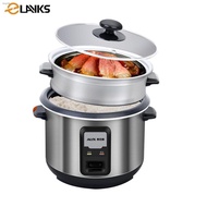 Elayks 3L Large Capacity Rice Cooker Steamer and Non-stick Multifunction good for 3-5 people