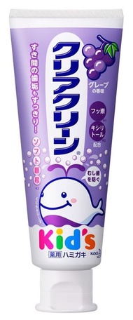 花王 - KAO 花王 - 日本兒童牙膏 (葡萄味-紫色) 70g（平行進口）