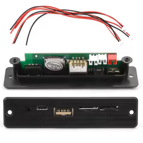 DC5V 2X3W 6W Amplifier Decoder Board BT Car MP3 Player USB Recording AMP Module FM AUX Radio for Spe