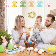 DIY Easter Bunny Decoration Hanging Ornament for Kids DIY Activity Supplies Home Decoration