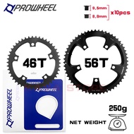 Prowheel Bicycle 170mm Crankset 130BCD 46T 56T Chainring Single Plate for Folding Bike Crankarm Light Weight