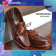 825 Arcobareno​ Boat​ Shoes​ Caramel รองเท้า ผู้ชาย งานหนัง Italy แท้ HandMade สุดคลาสสิค