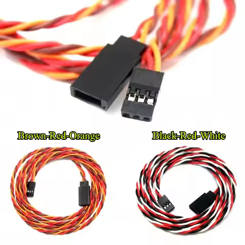 5Pcs 10/15/20/30/35/40/45/50/60-100cm Servo Extension Cable 30 core For Futaba JR Anti-interference 