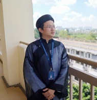 Áo dài nam truyền thống xưa tứ thân màu Đen kèm mấn đội đầu Áo dài the thầy đồ biểu diễn văn nghệ há