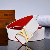 NF25-Luxury brand origina_l LV_ belt business casual jeans belt high-quality leather belt for men an