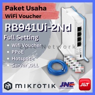 Router MikroTik RB941 2nD hAP lite Full Setting Hotspot Rt Rw Net BUKAN WiFi Koin