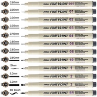 Art drawing line drawing pen handmade waterproof black needle tube pen manga hand drawn edge drawing