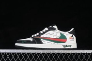 Travis Scott x Fragment Design x Air Jordan 1 Low OG SP AJ1 喬1聯名 迪士尼紅綠 低幫文化休閑板鞋 DZ2688-009