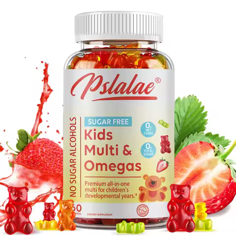 Children's Gummy Vitamins - with Vitamins C, D, B6 and Zinc, Flaxseed Oil Omega 3 To Support Childre