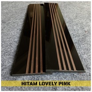 Stepnosing Granit 10x60 Hitam Gloss Pijakan Tangga Mewah Murah Meriah