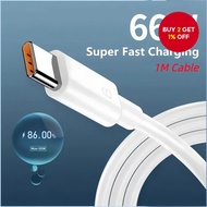 USB Type C 6A 66W Super Fast Charging Cable For Infinix Smart 8 7 5 Hot 40/30i 30 Play Hot 40 Pro  K