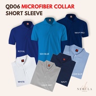 QD06 Unisex Collar Jersey 100% Microfiber Quick Dry T-shirt Polo Sportwear Blue OREN SPORT