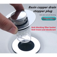Universal Washbasin pool drain plug anti-insect and odor-proof leaking plug press-type filter bounce