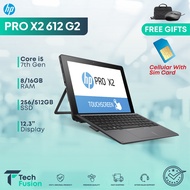 HP 2in1 Laptop Touchscreen Pro X2 612 G2 | Intel Core i5 7th Gen | 12.2" Display | 16GB Ram / 512GB 