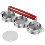 Burger Press with 100 Patty Papers Aluminum Alloy Hamburger Press Patty Maker Small Meat Patty Maker