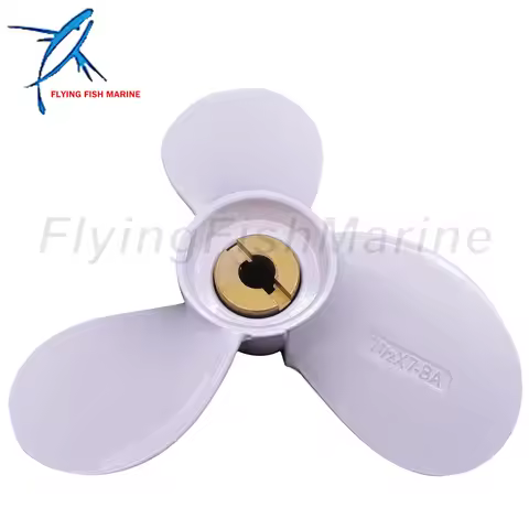 Outboard Engine Old Shear Pin Type 6E0-45943-00-EL Propeller 3x7 1/2x7" for Yamaha Outboard 4HP 5HP 