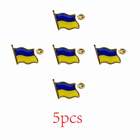 Ukraine Flag Lapel Pins - Bulk Pack Ukraine National Emblem Badges for Jackets Hats Backpacks And Cl