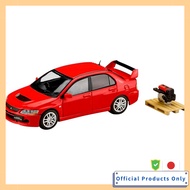 HJ64 1/64 Mitsubishi Lancer Evolution 9 GSR with Engine Display Model Red Solid Finished Product