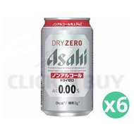 Asahi 無酒精 啤酒 dry zero 350ml x6