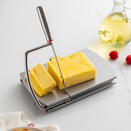 Stainless Steel Cheese Slicer With Scale Butter Cutter Knife Cheese Cutting Board Ham Sausage Slicer Tools Kitchen Gadgets