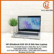 HP ELITEBOOK 830 G5 TOUCHSCREEN INTEL CORE I5-8350U 16GB RAM 512GB NVME SSD USED LAPTOP REFURBISHED NOTEBOOK