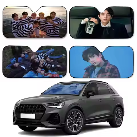 Kpop E-ENHYPEN Car SunShade Car Sunshade Covers Cover Universal Windscreen Folding Visor