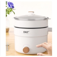 Stainless Steel Electric Cooker Mini Multi-Function Integrated Small Electric Cooker Household Small Electric Cooker Student Dormitory Small Electric Hot Pot Noodle Cooker Portable Electric Cooker