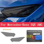 For Mercedes-Benz EQE AMG 2021 Car Exterior Headlight Anti-scratch Front Lamp Tint TPU Protective Fi
