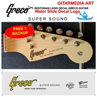 Greco SPEACY SOUND SUPER SOUND SUPER REAL WATER SLIDE Guitar LOGO