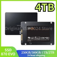 SSD 870 EVO 1TB 2TB 250GB 500GB SATA3ฮาร์ดไดรฟ์ HDD ภายในดิสก์แบบแข็ง2.5นิ้วพีซีตั้งโต๊แล็บท็อป MLC ดิสโก้ Duro