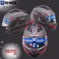 หมวกกันน็อคยกคาง พับเก็บด้านหลังได้ SHARK EVO ES a white S
