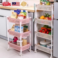 Versatile 4-Tier Makeup Rack for Onions, Chilies, and Dry Grocery Storage Letak Alat Solek Mekap Rak