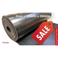 NBR Rubber Sheet I Size:3mm(Thick)x300mm(Width)x300mm(L) I Nitrile Rubber Sheet Smooth Surface I Bun