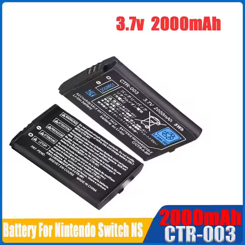 CTR-003 de 2000mAh para Nintendo 2DS 3DS nueva batería 2DS XL para Nintendo 3DS N3DS controlador de 