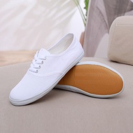 White Net Shoes Canvas Shoes White Sneakers Lace-Up White Shoes Dance Shoes Casual Shoes Men Women M
