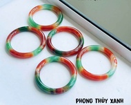 Vòng tay tứ quý Mã Não bản hẹ tròn từ ni 53 - 60 tặng kèm hộp gấm sang trọng.