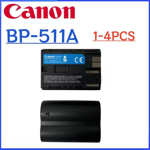 Original BP-511A Battery For Canon EOS 5D1 10D 20D 30D 40D 50D 300D D60 D30 PowerShot G5 G6 Pro1 Pro