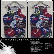 Tanktop/Singlet Pria/Wanita Dewasa |Olahraga/Pantai | Motif - Fresh